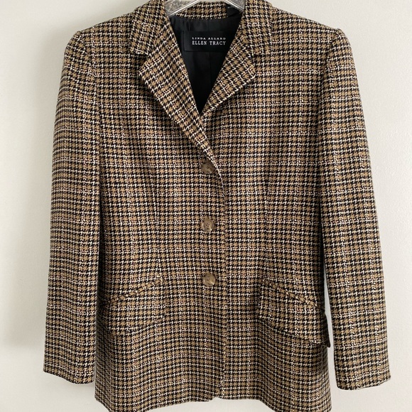 Ellen Tracy Jackets & Blazers - Ellen Tracy houndstooth blazer
